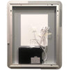 Michigan Rectangular Frameless Anti-Fog Wall Bathroom LED Vanity Mirror in Silver