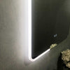 Michigan Rectangular Frameless Anti-Fog Wall Bathroom LED Vanity Mirror in Silver