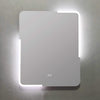 Michigan Rectangular Frameless Anti-Fog Wall Bathroom LED Vanity Mirror in Silver
