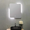 Michigan Rectangular Frameless Anti-Fog Wall Bathroom LED Vanity Mirror in Silver
