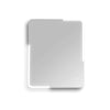 Michigan Rectangular Frameless Anti-Fog Wall Bathroom LED Vanity Mirror in Silver