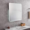 Michigan Rectangular Frameless Anti-Fog Wall Bathroom LED Vanity Mirror in Silver