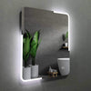 Michigan Rectangular Frameless Anti-Fog Wall Bathroom LED Vanity Mirror in Silver