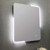 Michigan Rectangular Frameless Anti-Fog Wall Bathroom LED Vanity Mirror in Silver