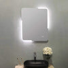 Michigan Rectangular Frameless Anti-Fog Wall Bathroom LED Vanity Mirror in Silver