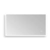 Huron Rectangular Frameless Anti-Fog Wall Bathroom LED Vanity Mirror in Silver