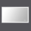 Huron Rectangular Frameless Anti-Fog Wall Bathroom LED Vanity Mirror in Silver