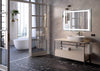 Superior Rectangular Frameless Anti-Fog Wall Bathroom LED Vanity Mirror in Silver