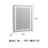 Victoria Rectangular Frameless Anti-Fog Wall Bathroom LED Vanity Mirror in Silver