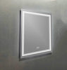 Victoria Rectangular Frameless Anti-Fog Wall Bathroom LED Vanity Mirror in Silver