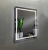 Victoria Rectangular Frameless Anti-Fog Wall Bathroom LED Vanity Mirror in Silver