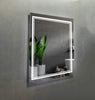Victoria Rectangular Frameless Anti-Fog Wall Bathroom LED Vanity Mirror in Silver