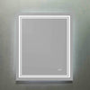 Victoria Rectangular Frameless Anti-Fog Wall Bathroom LED Vanity Mirror in Silver