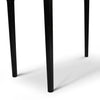 Meno 36" x 18" Rectangular Italian Carrara White Marble Console Table with Legs