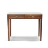 Meno 36" x 18" Rectangular Italian Carrara White Marble Console Table with Legs