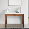 Meno 36" x 18" Rectangular Italian Carrara White Marble Console Table with Legs