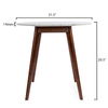 Avella 31" Round Italian Carrara White Marble Dining Table with Legs