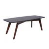 Faura 18" x 43.5" Rectangular Italian Marble Coffee Table with Legs