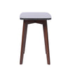 Cima 12" x 21" Rectangular Italian Marble Side Table with Legs