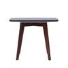 Cima 12" x 21" Rectangular Italian Marble Side Table with Legs