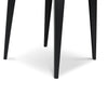 Soro 24" Square Italian Carrara White Marble Side Table with Metal Legs