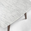 Cassoro 24" Square Italian Carrara White Marble Side Table with Shelf