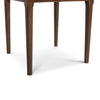 Alto 18" Square Italian Carrara White Marble Side Table with Black Wood Legs