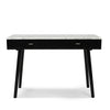 Viola 44" x 15" Rectangular Italian Carrara White Marble Writing Desk with Legs