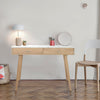 Viola 44" x 15" Rectangular Italian Carrara White Marble Writing Desk with Legs