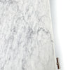 Viola 44" x 15" Rectangular Italian Carrara White Marble Writing Desk with Legs